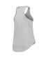 Women's Heather Gray Tennessee Volunteers Arch Logo Racerback Scoop Neck Tank Top