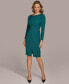 Women's Boat-Neck Sheath Dress