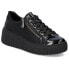 Rieker W N2501-00 black wedge shoes