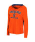 Women's Orange Syracuse Orange Catalina Hoodie Long Sleeve T-Shirt