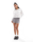 Vero Moda boxy cropped shirt in white