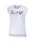 Women's White Dallas Cowboys Greetings From Muscle T-shirt