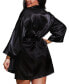 Plus Size Satin Robe & Chemise 2pc Lingerie Set