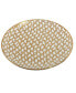 Mosaic Gold- Silver Tone Canape Plates Set of 6