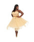 Plus Size Tulle Sweetheart Cupcake Swing Dress