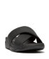 Men's Tumbled-Leather Cross Slides