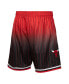 Men's Red and Black Chicago Bulls 1995/96 Hardwood Classics Fadeaway Reload 3.0 Swingman Shorts