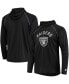 Men's Black Las Vegas Raiders Raglan Long Sleeve Hoodie T-shirt