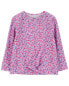 Toddler Floral Jersey Long-Sleeve Fashion Top - Floral 5T