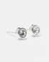 Kingsley Ryan 4mm bezel set round gem stud earrings in sterling silver