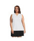 Plus Size Performance Pique Sleeveless Polo T-Shirt