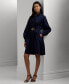 Women's Buckle-Trim Cotton-Blend Shirtdress