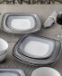 Colorscapes Layers 12 Piece Square Dinnerware Set