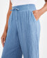 Women's Gauze Cropped Pull-On Pants, Created for Macy's