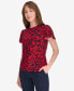 Women's Short Sleeve Blouse with Butterfly Sleeves