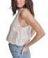 Women's Sleeveless Eyelet Cropped Top