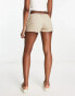 New Look parachute cargo shorts in stone