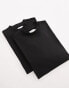 Topman 2 pack oversized fit t-shirt in black