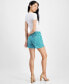 Women's Printed Mid-Rise Bermuda Shorts, Created for Macy's