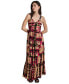 Women's Cotton Printed Tiered Maxi Dress