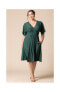 Plus Size Gia A-Line Midi Dress with Pockets