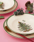 Christmas Tree Rim Soup Bowls, Set of 4