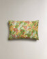 Leaf print pillowcase