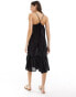 Vero Moda strappy beach mini dress in black