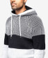 Men's Color Blocked Hooded Sweater