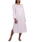 Women's Embroidered Lace-Trim Nightgown