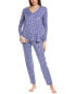 N Natori 2Pc Ottoman Pajama Set Women's