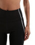 The North Face Training Hakuun contour seam high waist legging shorts in black