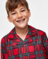 Family Pajamas Little & Big Kids Brinkley Plaid Family Holiday Pajamas, Created for Macy's