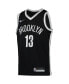 Big Boys James Harden Black Brooklyn Nets 2021/22 Diamond Swingman Jersey - Icon Edition