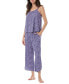 Women's 2-Pc. Tie-Strap Cami Pajamas Set