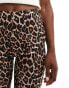 ASOS DESIGN legging short in leopard print