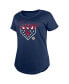 Women's Navy Los Angeles Dodgers Americana T-Shirt