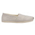 TOMS Alpargata Slip On Womens Beige Flats Casual 10016691-101T