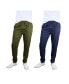 Брюки мужские Galaxy By Harvic Basic Stretch Twill Joggers, Pack of 2