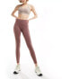 Nike One Training Dri-Fit high rise 7/8 leggings in smokey mauve