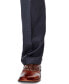 Брюки мужские Haggar ECLO Stria Classic Fit Pleated Hidden Expandable Waistband Dress Pants