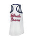 Women's White Atlanta Braves Tater Tank Top