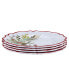 Christmas Gatherings Salad Plates, Set of 4