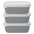 KITCHENCRAFT NEBBOXSET600 Lunch box 3 Units