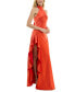 Women's Ruffled Halter Gown