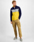 Men's Quarter-Zip Colorblocked Fleece Sweater, Created for Macy's