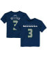 Big Boys and Girls Seattle Seahawks Mainliner Name and Number T-shirt - Russell Wilson