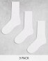 Weekday Noah 3-pack socks in white