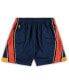 Men's Navy Golden State Warriors Big and Tall Hardwood Classics Team Swingman Shorts