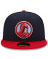 Men's Navy, Red Memphis Redbirds Marvel x Minor League 59FIFTY Fitted Hat